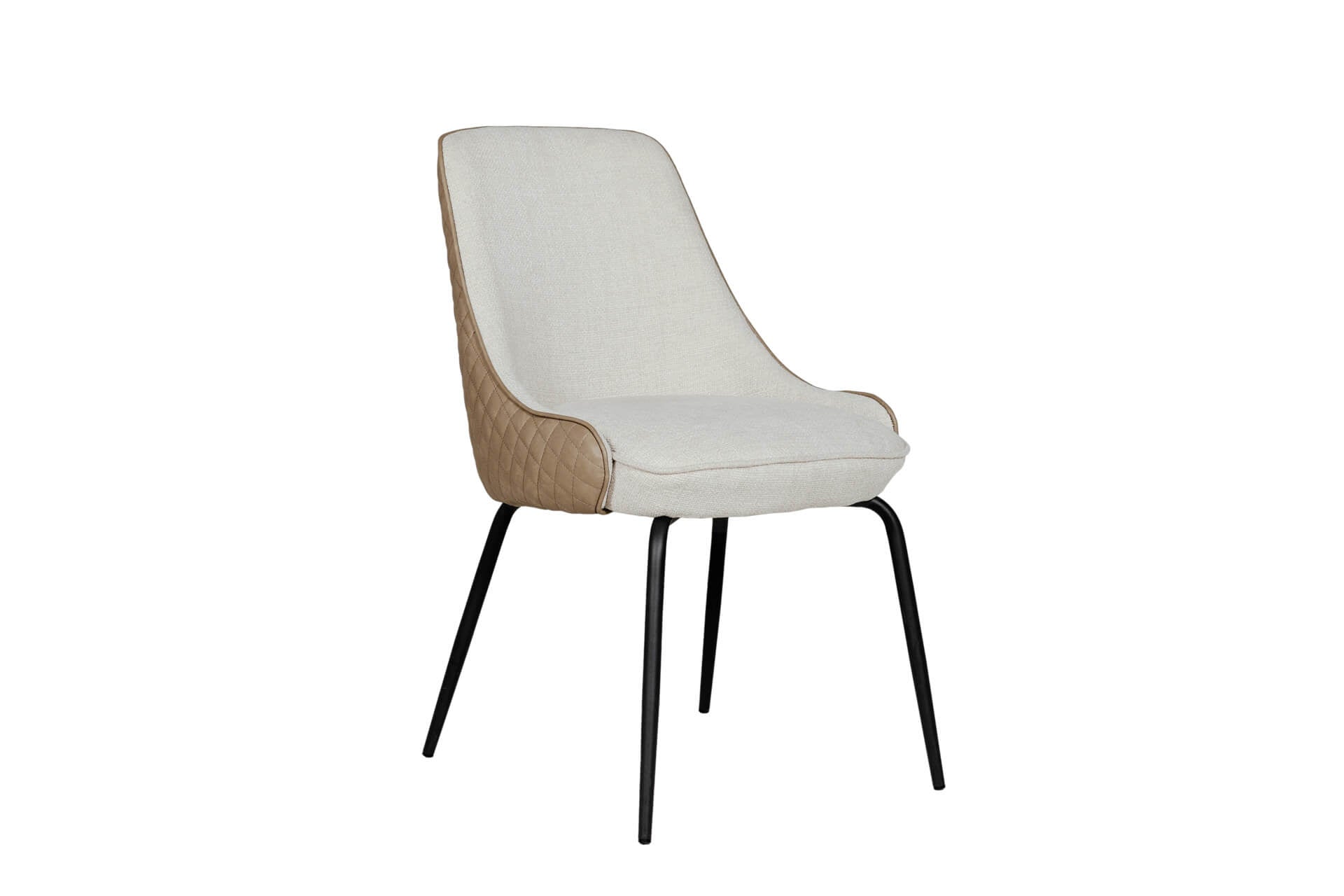 Sadia Dining Chair - Modern Elegance in Biscuit & Grey | Free Delivery in Ireland