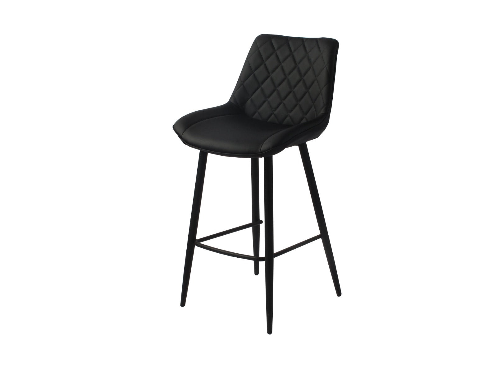 Silvia Bar Stool Black PU