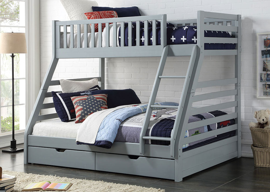 Space Triple Bunkbed in Grey or White (PRE-ORDER WHITE FOR SEPTEMBER)