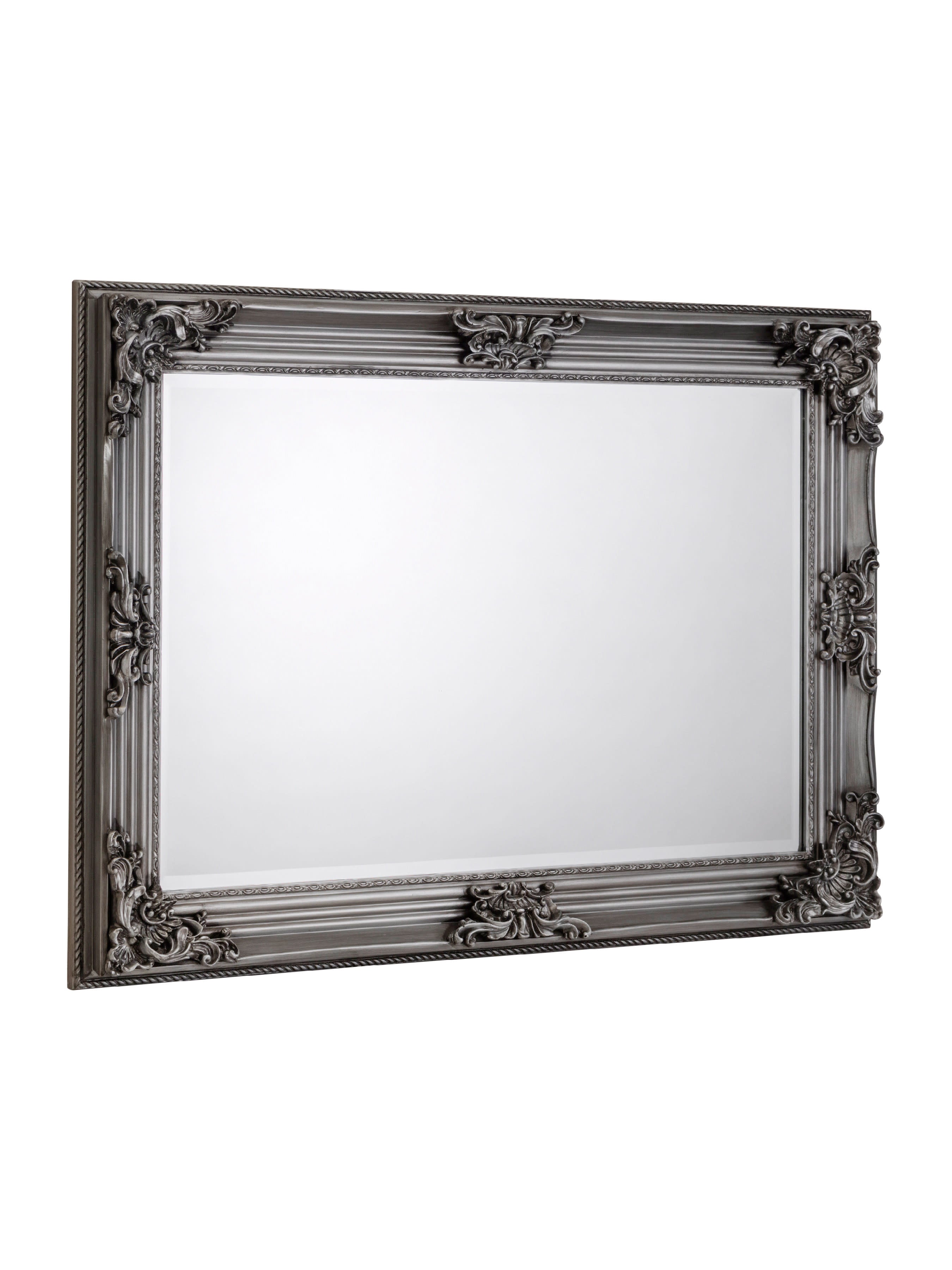 Rococo Pewter Wall Mirror