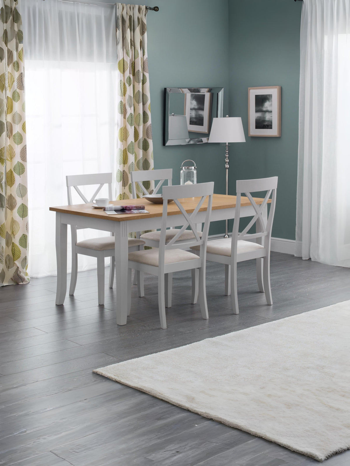 Davenport Oak/Elephant Grey Dining Table (Pre-Order Only)