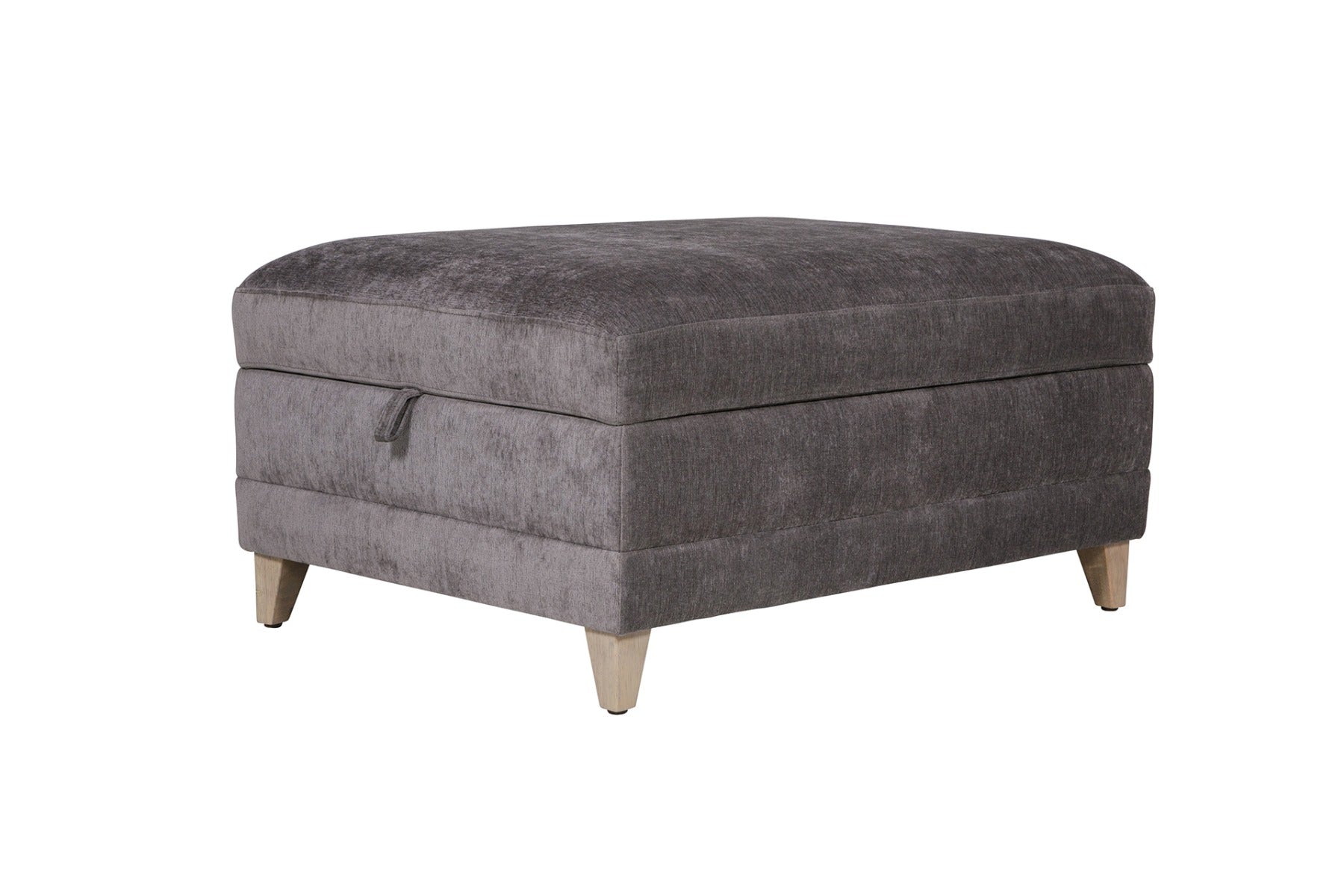 Tate Storage Ottoman- Grey