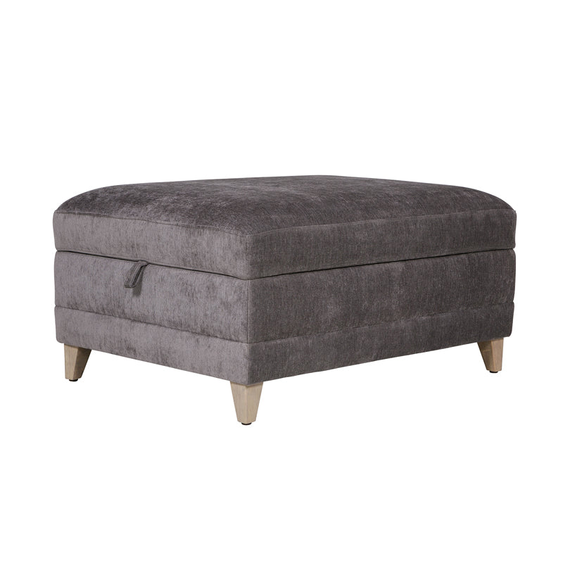Tate Storage Ottoman- Grey
