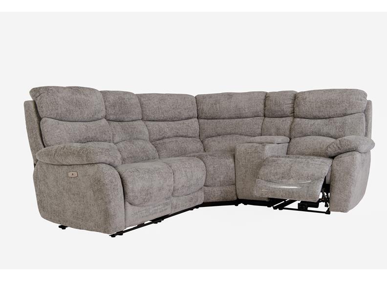 Layla Chanel Fabric Powered Corner Sofas