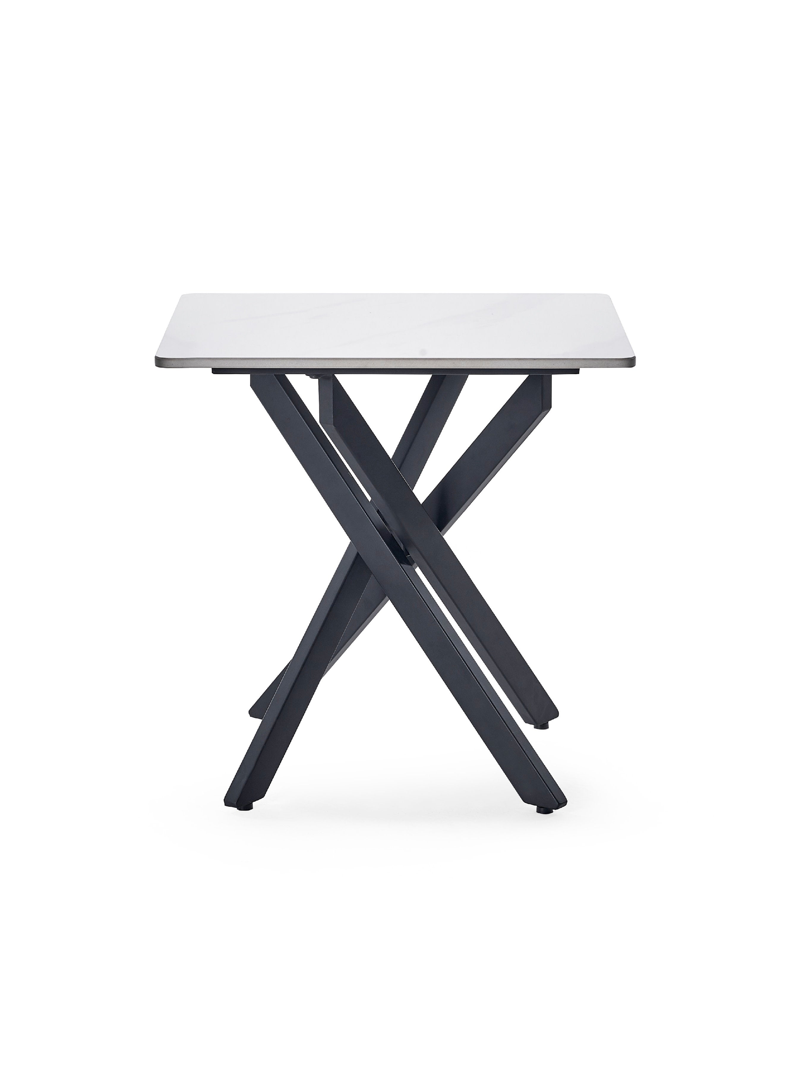 Bradley White Marble Lamp Table