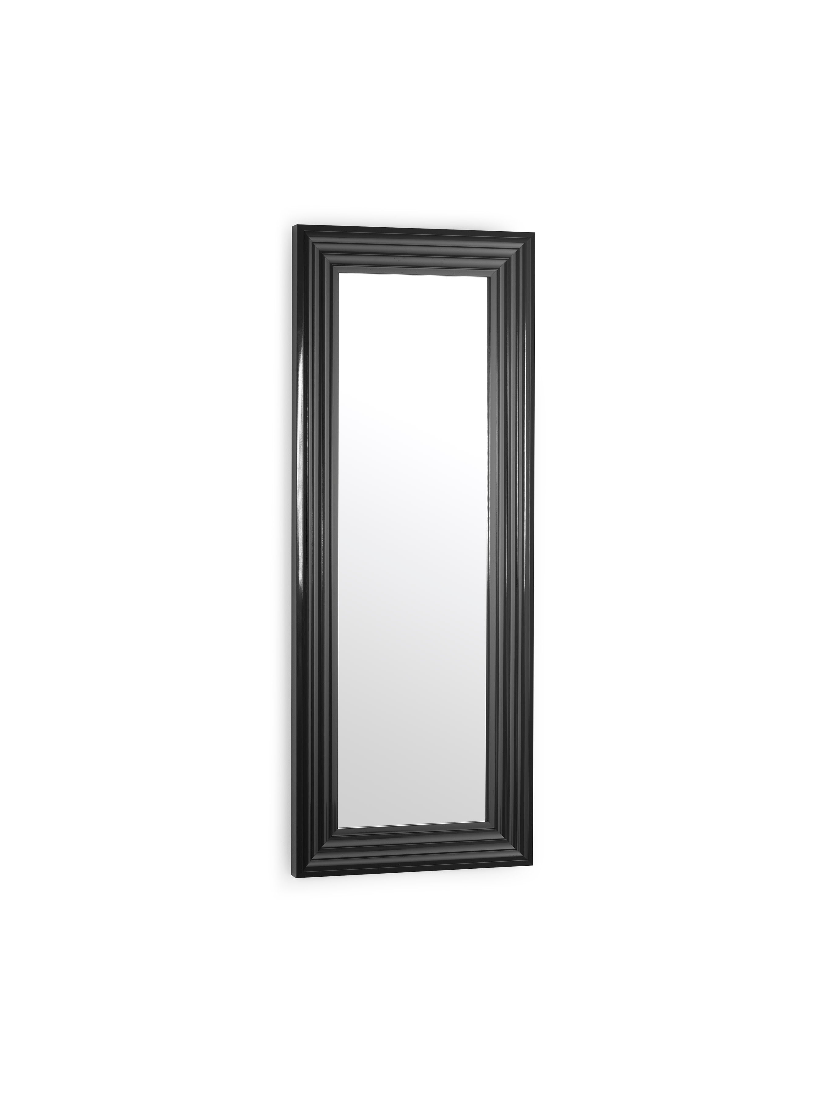 Tokyo Gloss Black Tall Rectangular Dressing Mirror