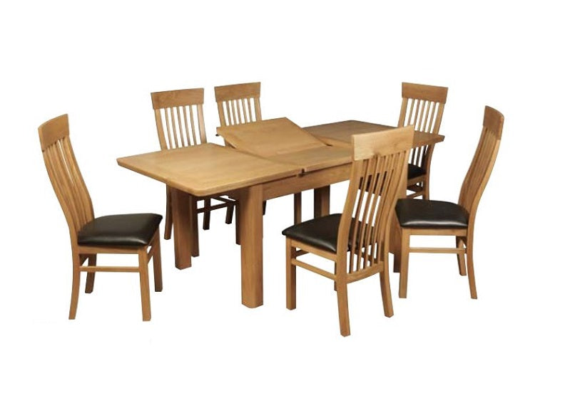 Treviso Oak Dining Set - open - c/o