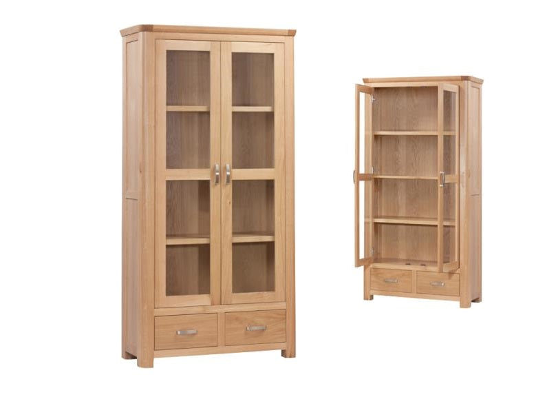 Treviso Oak Display Cabinet