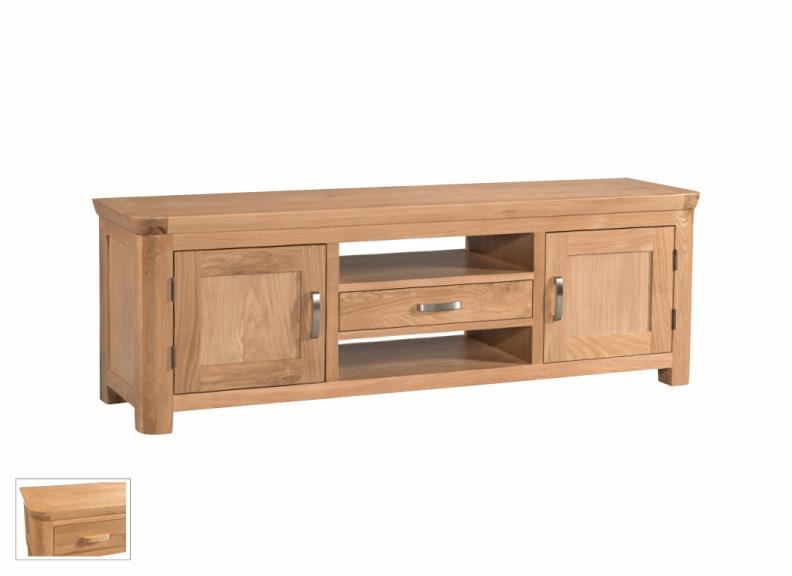 Treviso Oak Wide TV Stand