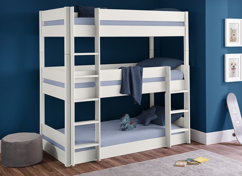Trio Bunk White Bedroom
