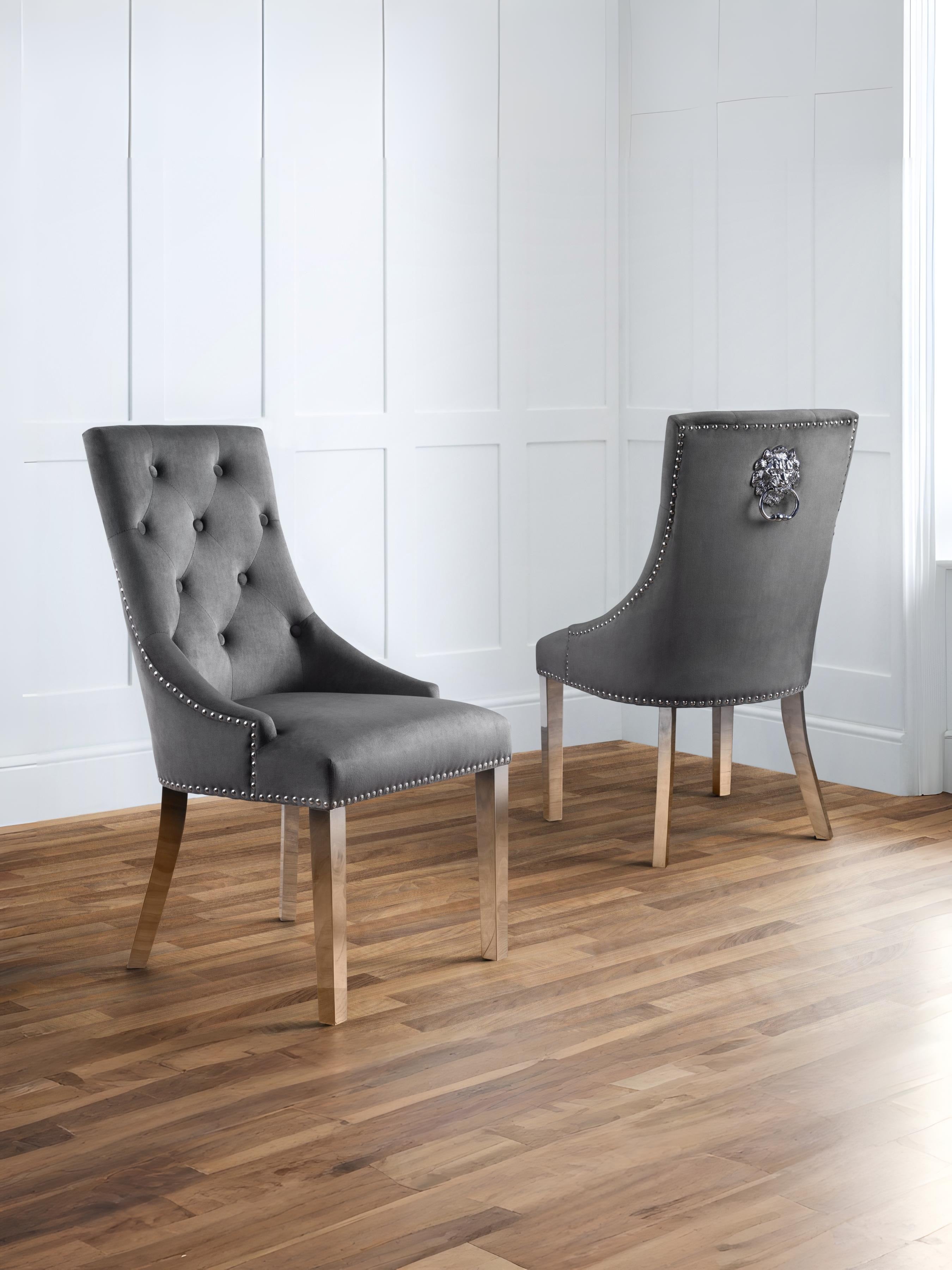 Set Of 2 Gladstone Lion Head Chairs