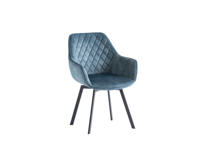 Viola Teal Swivel Dining Chair
