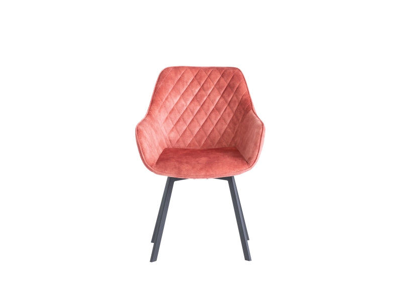 Viola Pink Swivel Dining Chair