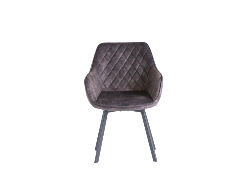 Viola Graphite Swivel Dining Chair