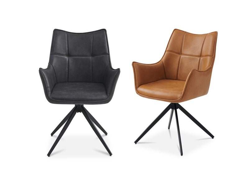 Carson Dining Table & Vito PU Chairs