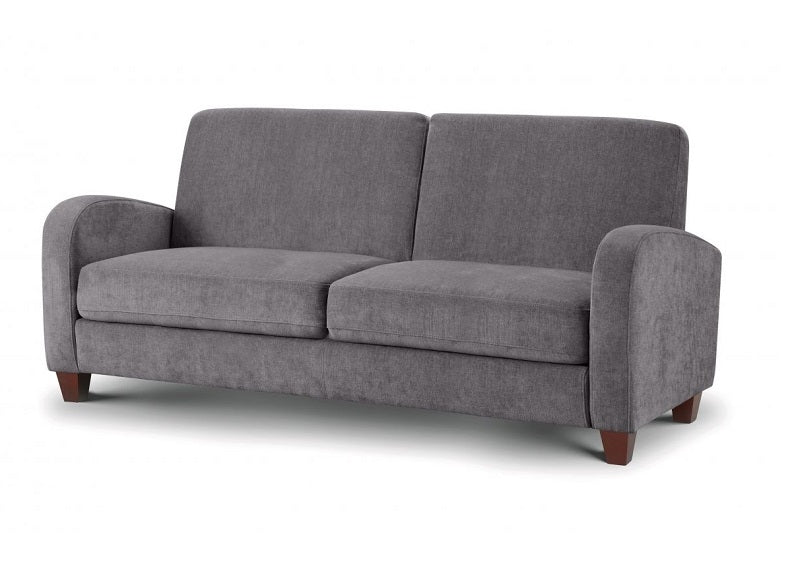Vivo Grey Chenille Three Seat Sofa