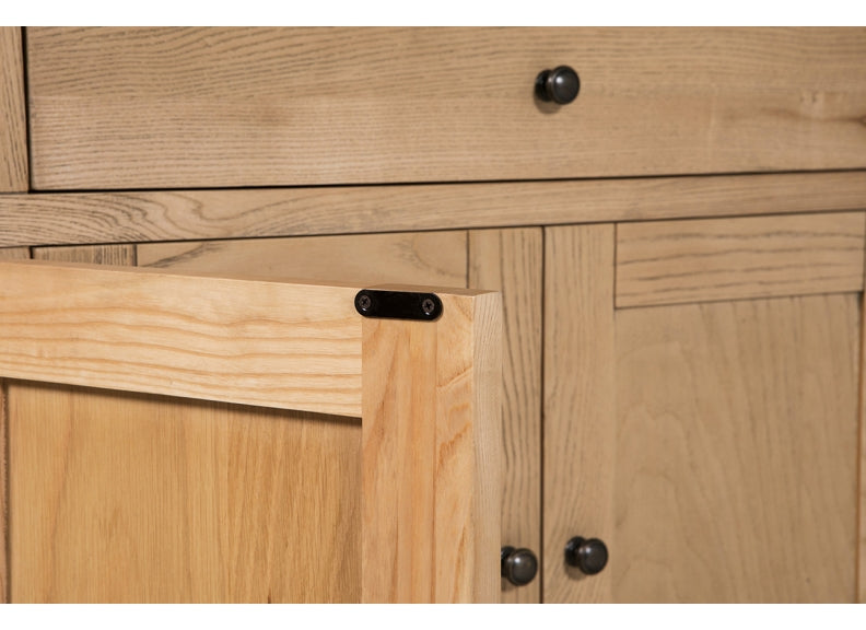 Valent Washed Oak Sideboard - door