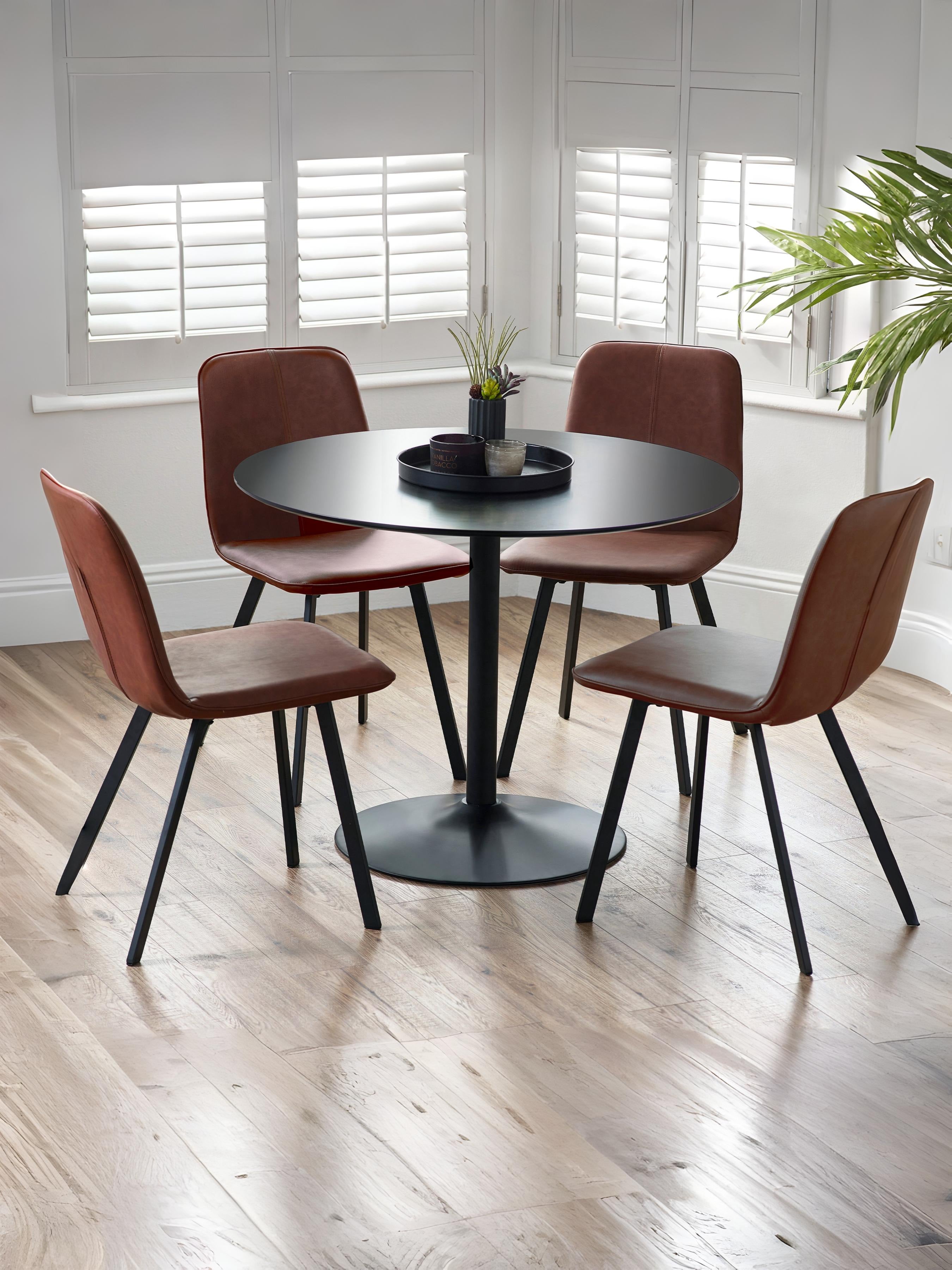 Nero 100cm Round Table