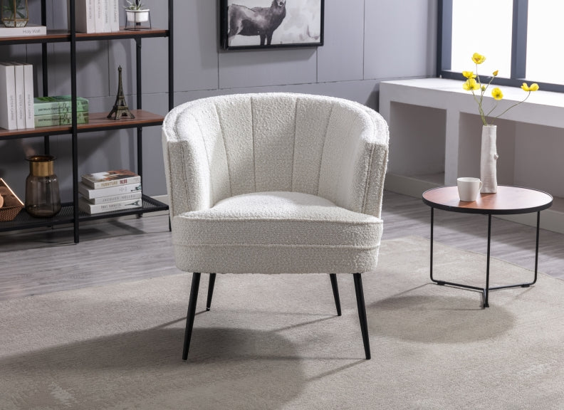 Wendy Cream Boucle Tub Chair - 1