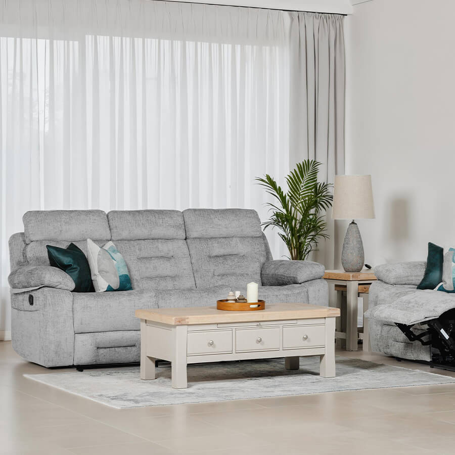 Wilbur 3 Seater Manual Recliner