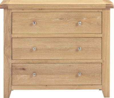 WINDSOR 3 DRAWER CHEST - NATURAL OAK