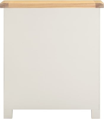 WINDSOR 3+2 DRAWER CHEST - IVORY/OAK