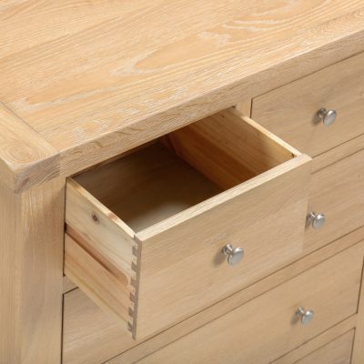 WINDSOR 3+2 DRAWER CHEST - NATURAL OAK