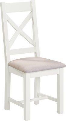 WINDSOR CROSS BACK DINING CHAIR (X2 PER BOX) - IVORY/OAT FABRIC