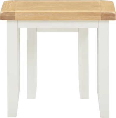 WINDSOR NEST OF 2 TABLES - IVORY/OAK