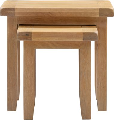 WINDSOR NEST OF 2 TABLES - NATURAL OAK