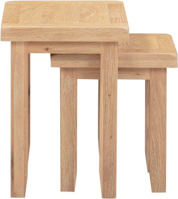 WINDSOR NEST OF 2 TABLES - NATURAL OAK
