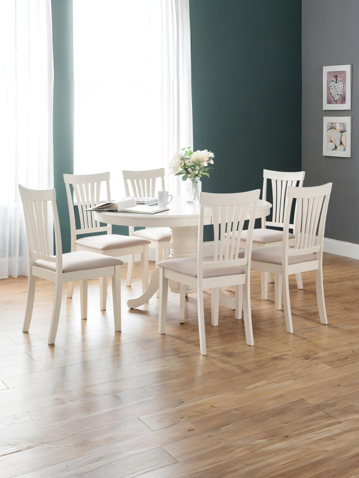 Set Of 2 Stanmore Ivory Chairs **EXPRESS DELIVERY**