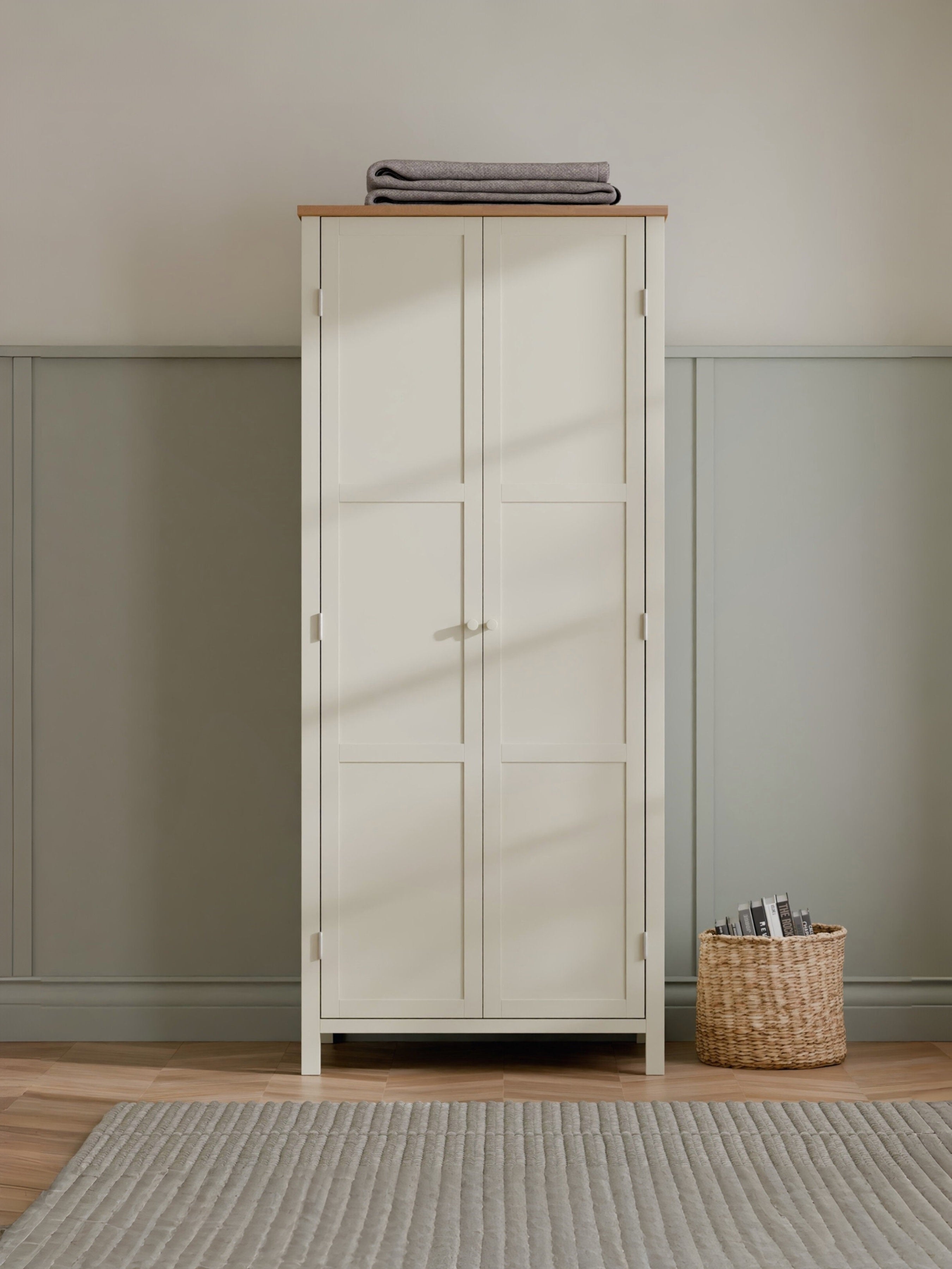 Coxmoor Wardrobe - Ivory and Oak