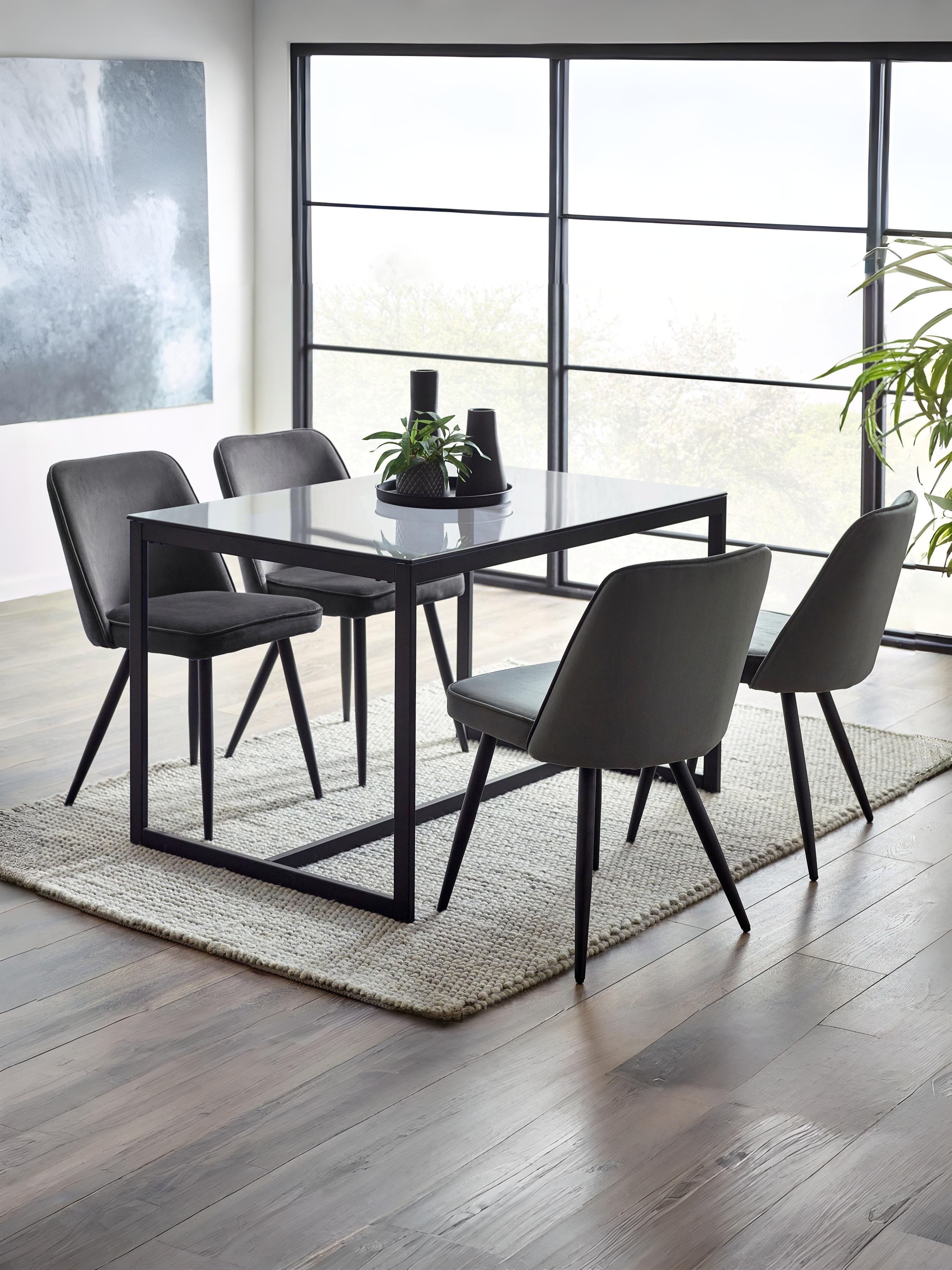 Set Of 2 Burgess Dining Chairs - Grey