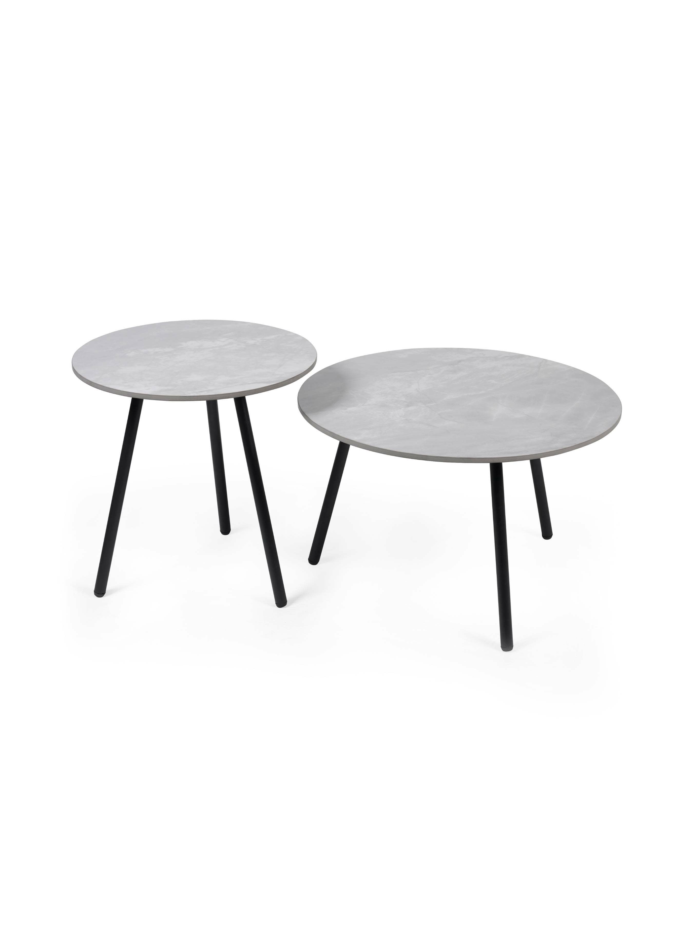 Casper Set of Side Tables Grey