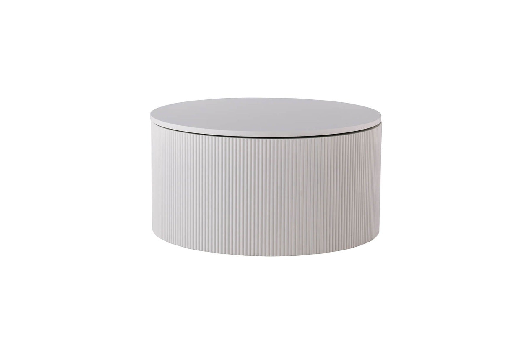 Zadie Coffee Table in Stone – Multifunctional Coffee Table with Storage Solution