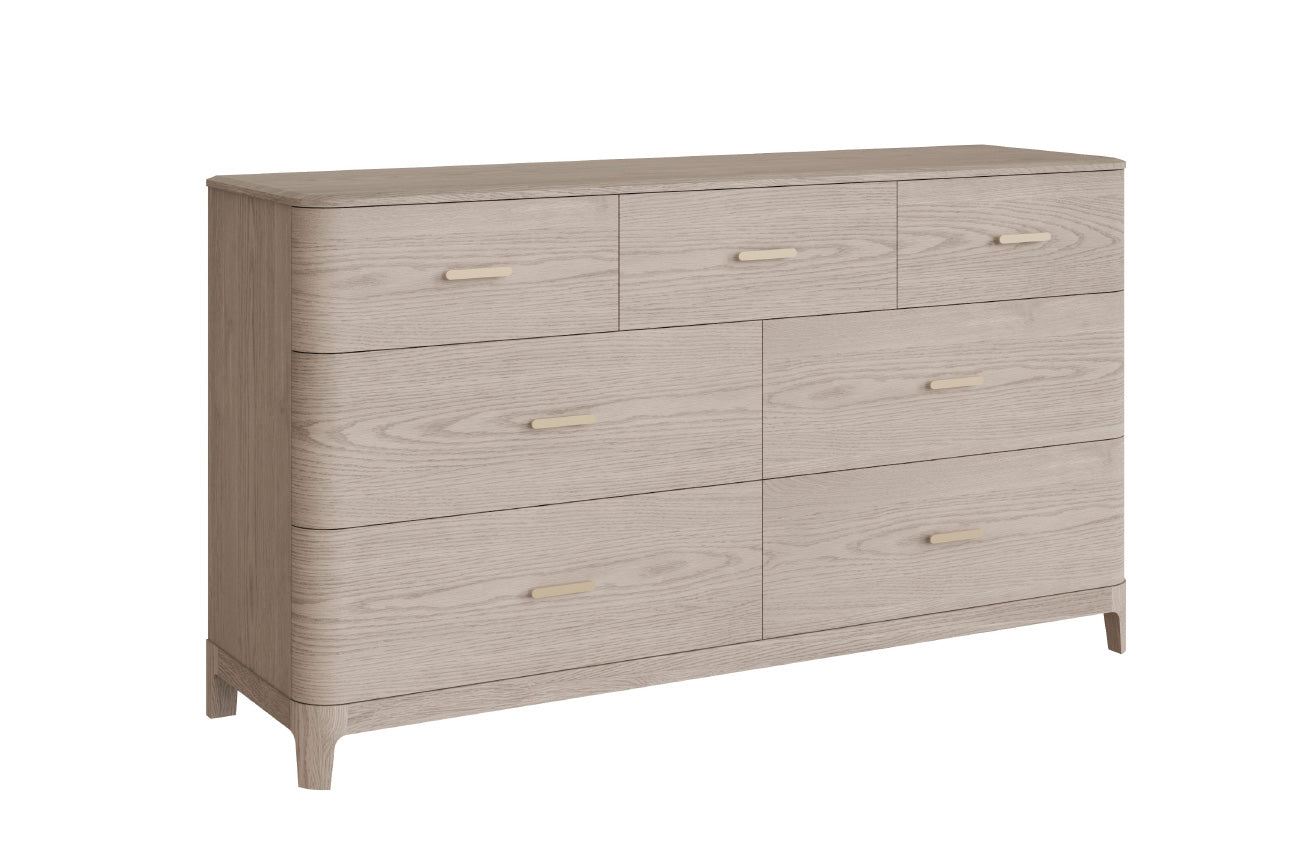 Zahra Dressing Chest 7 Drawer - Parisian Cream