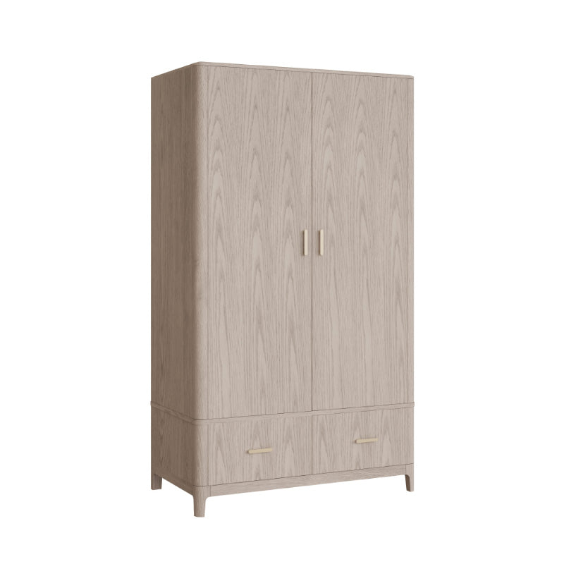 Zahra Wardrobe with 2 Doors & 2 Drawers in Parisian Cream