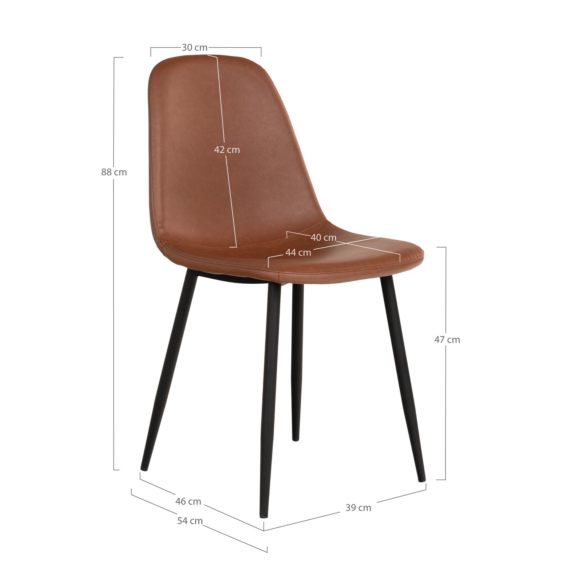 Set of 2 Stockholm Dining Chairs