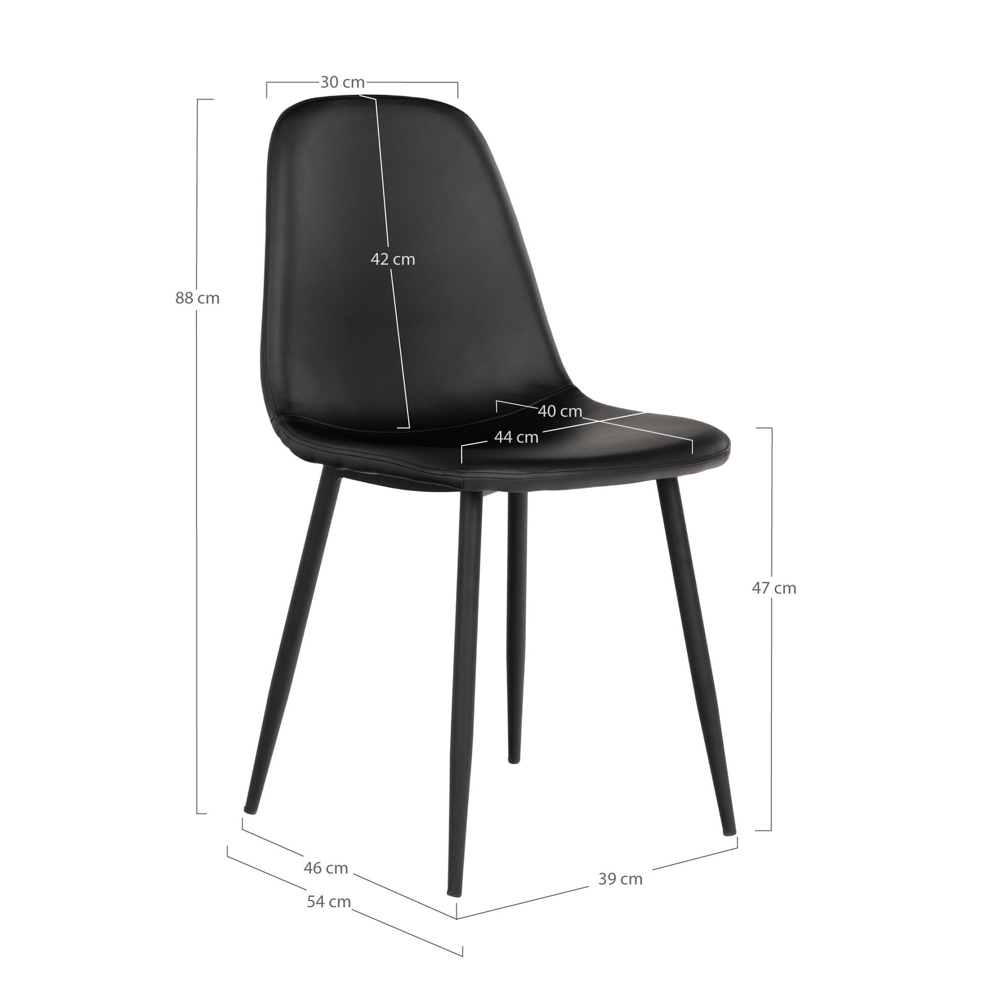 Set of 2 Stockholm Dining Chairs