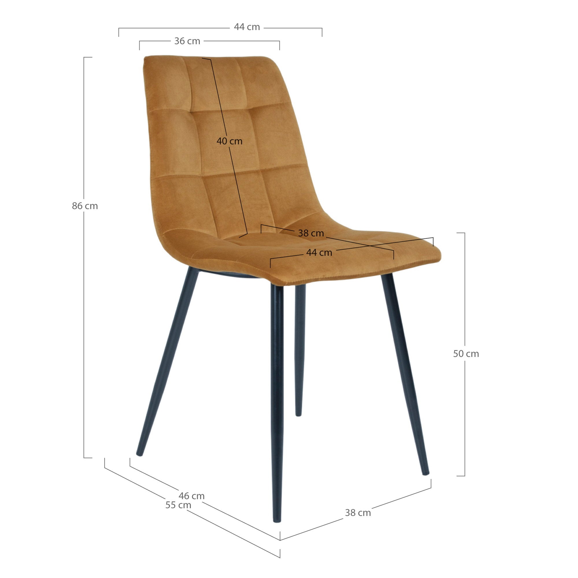 Set of 2 Middelfart Dining Chairs