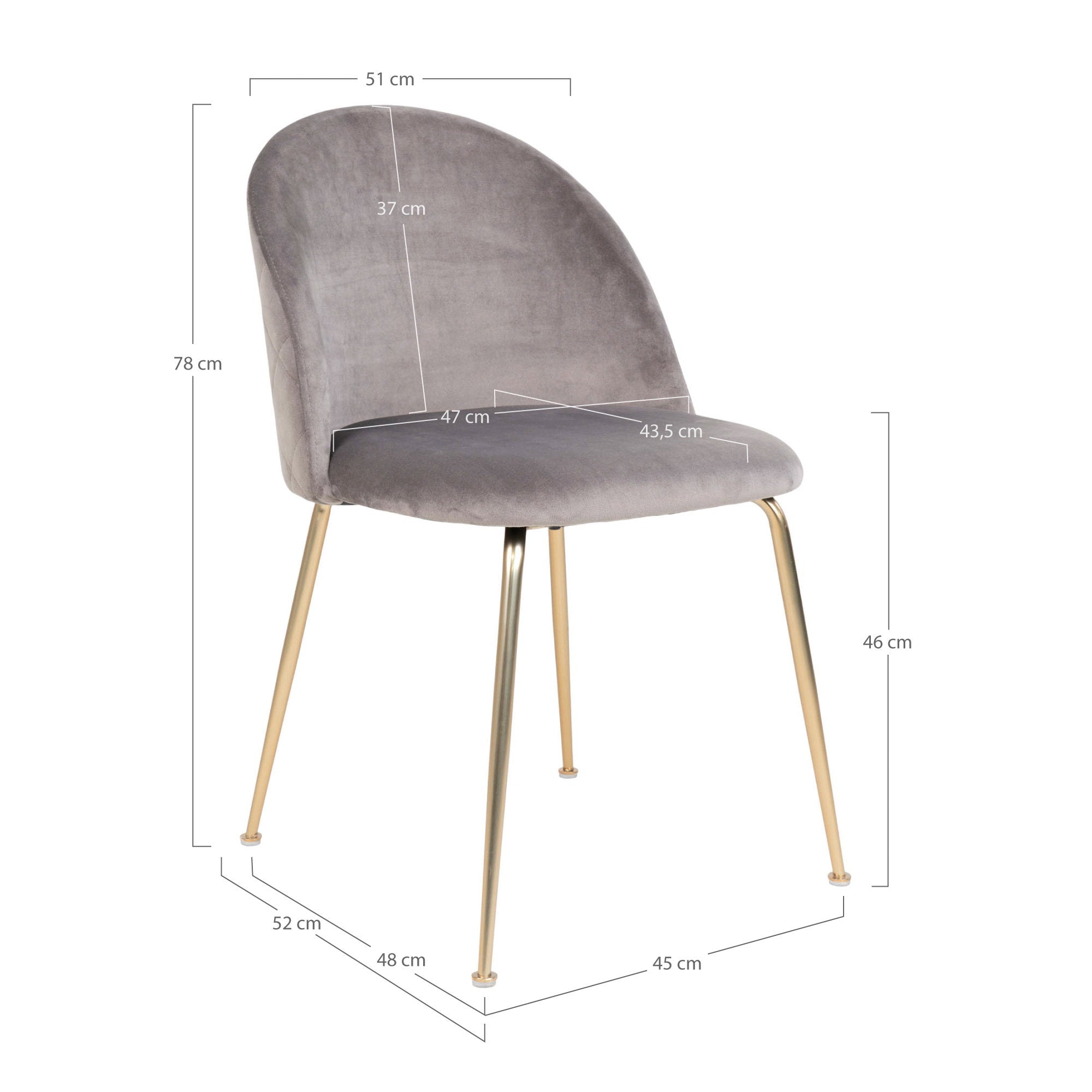 Set of 2 Geneve Dining Chairs