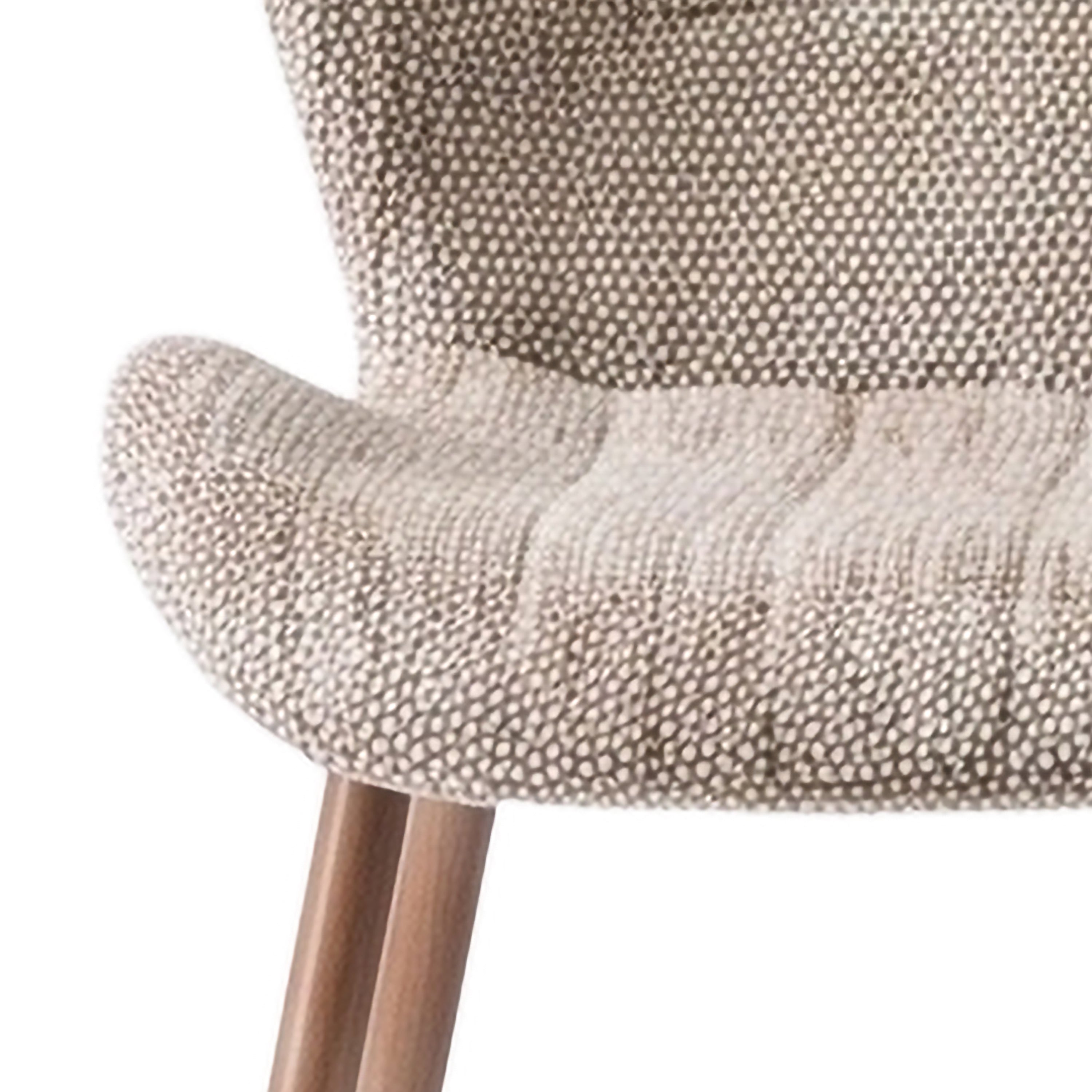 Turin Walnut Dining Chair - Mocha