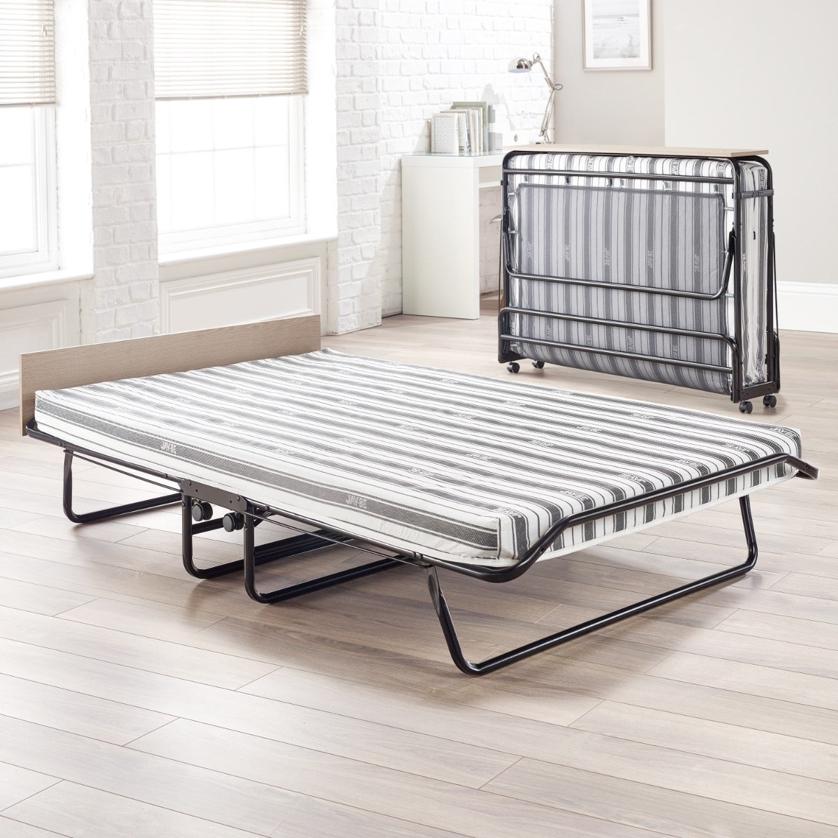 Jay-Be Supreme 4ft Automatic Folding Bed with Rebound e-Fibre Mattress