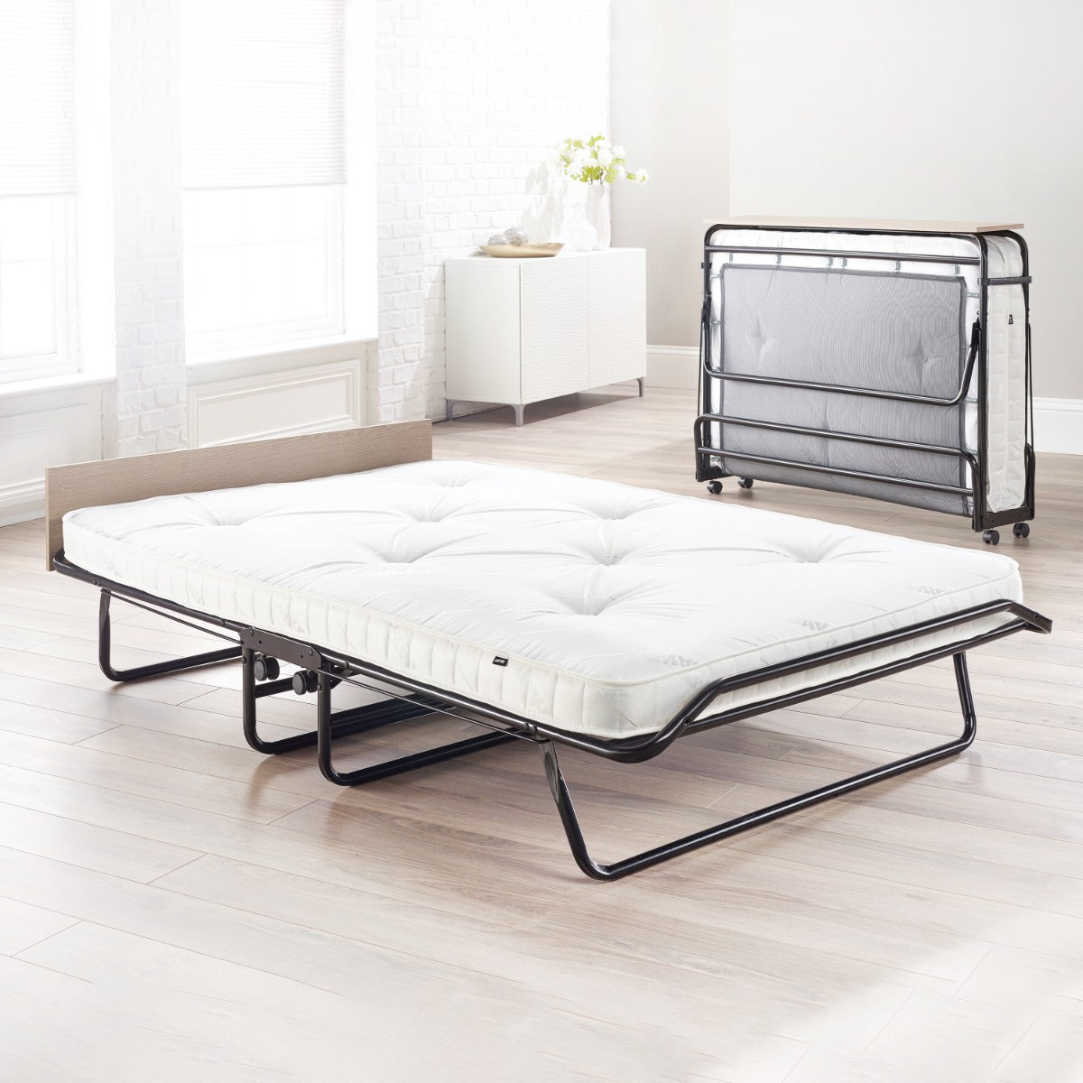 Jay-Be Supreme Automatic Folding Bed with Micro e-Pocket Sprung Mattress - 4ft