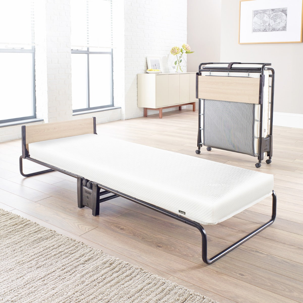 Jay-Be Revolution Folding Bed with Memory e-Fibre Mattress - 2ft6
