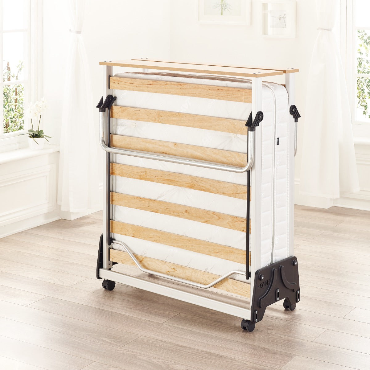 Jay-Be J-Bed Folding Bed with Anti-Allergy Micro e-Pocket Sprung Mattress - 3ft