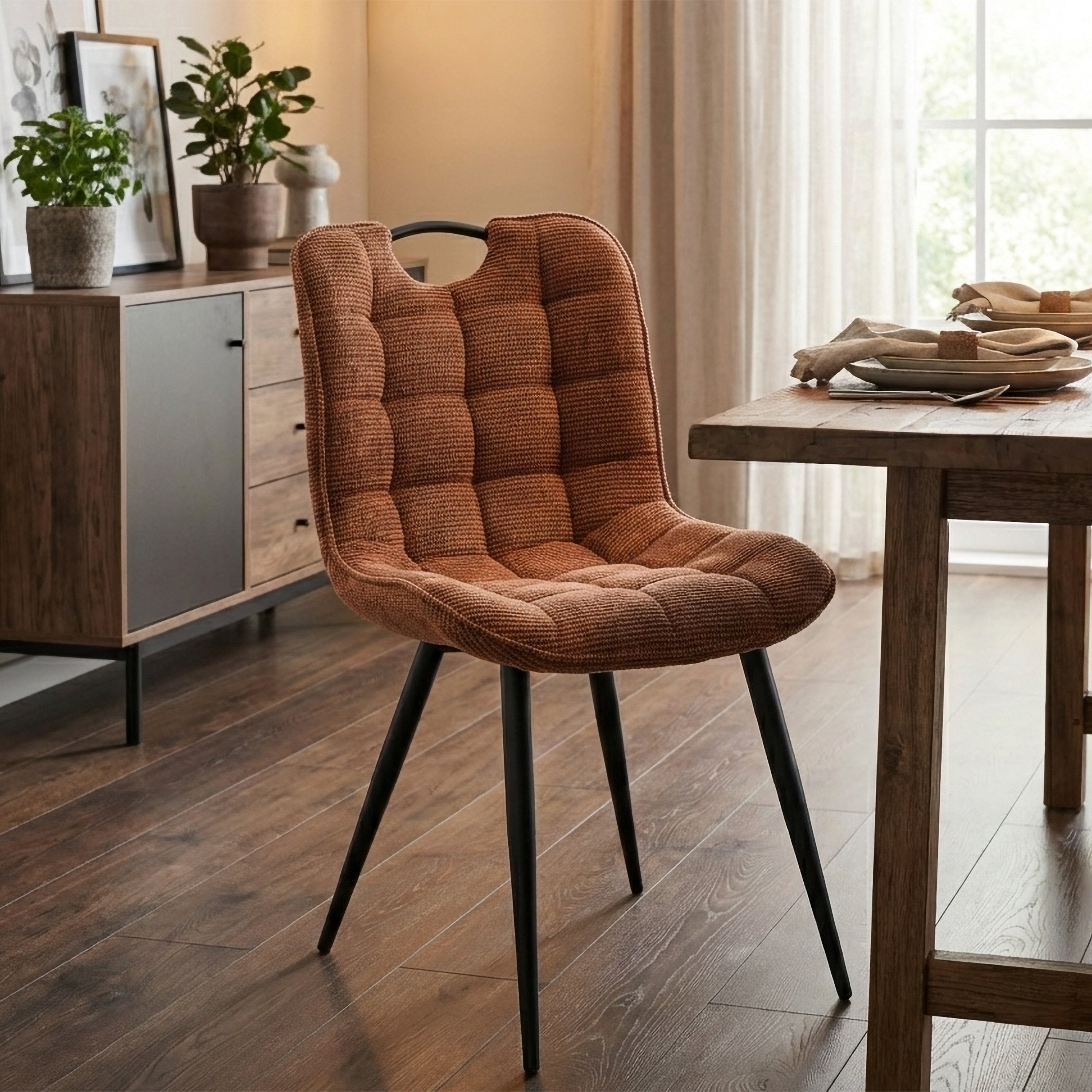 Set of 2 Symphony Dining Chair Rust