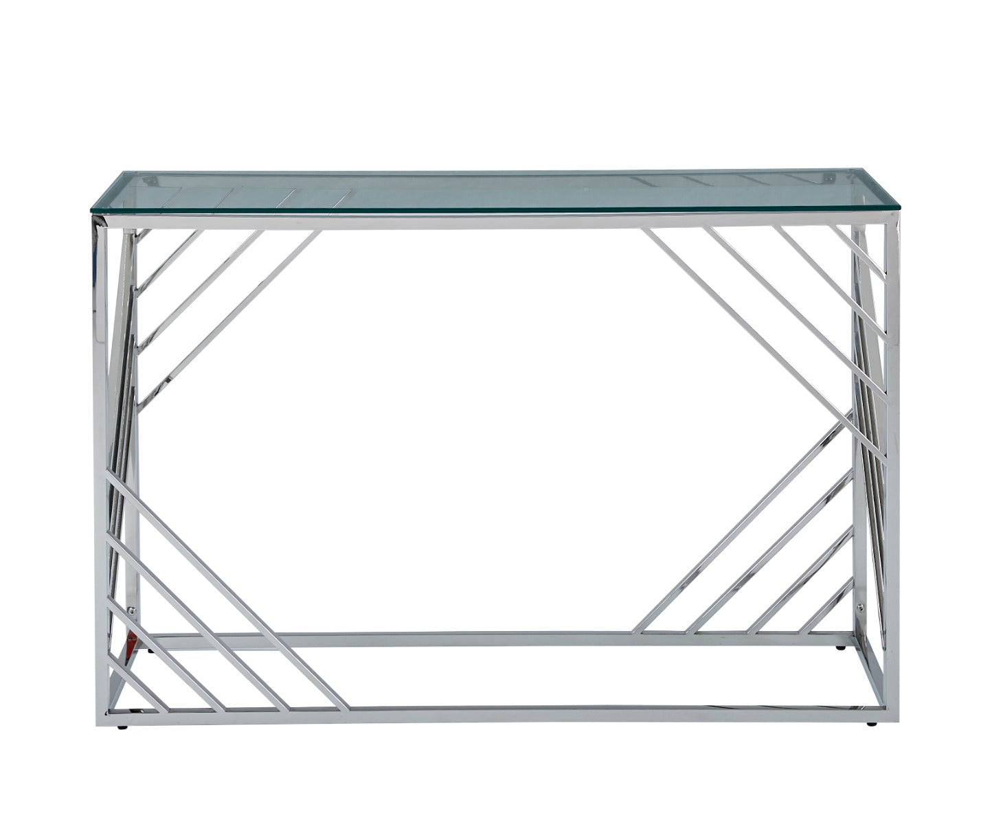 Serene Stainless Steel Console Table