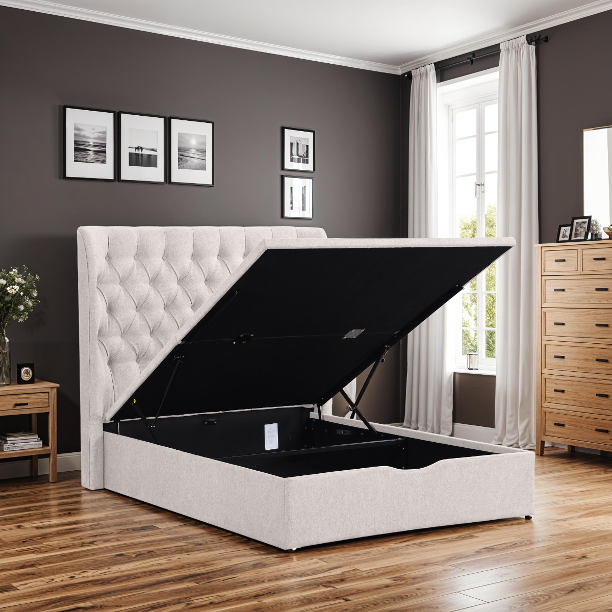 Clara 5ft Bed Beige
